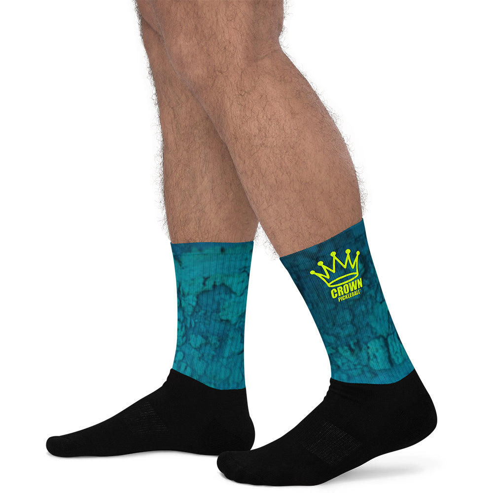CROWN PICKLEBALL - Ocean Socks (Blue)