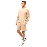 Sergio Tacchini Bandiera Debossed Velour Crewneck | Humus