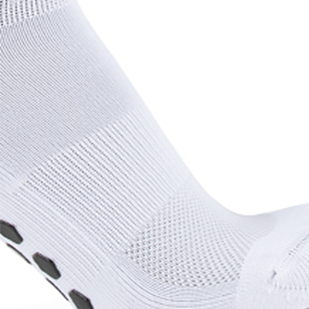 GripSocks for Soccer - Crew Height - White