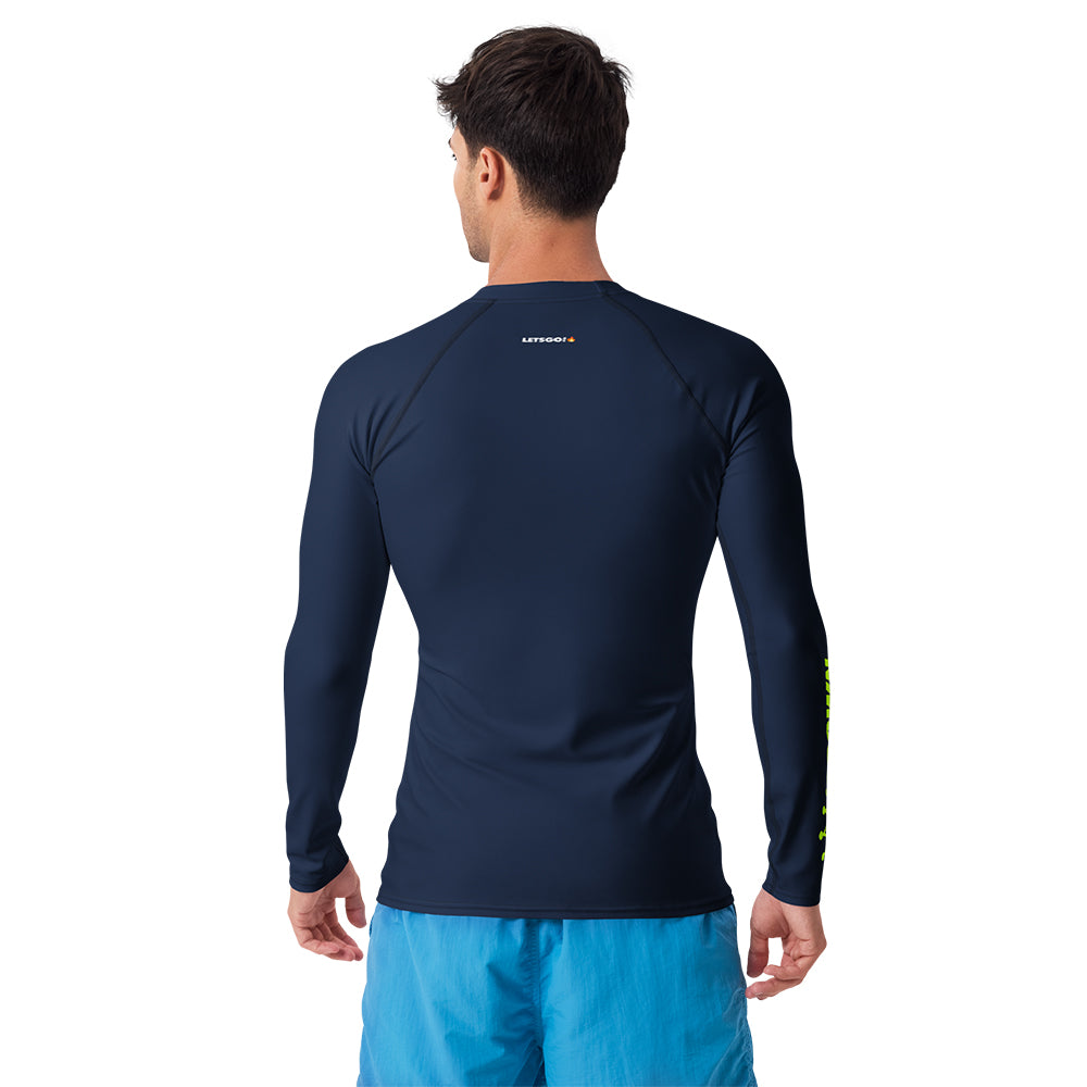 CROWN PICKLEBALL - Men's Tourney Sleeve Shirt (Navy)