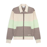 Sergio Tacchini Enzo Striped Track Jacket - Taupe Grey