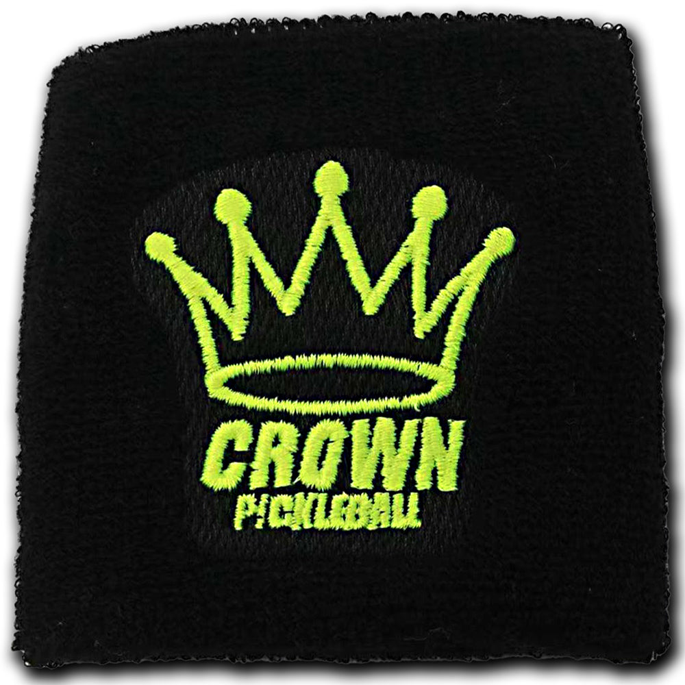 CROWN PICKLEBALL - Wrist Band (Black/Yellow)