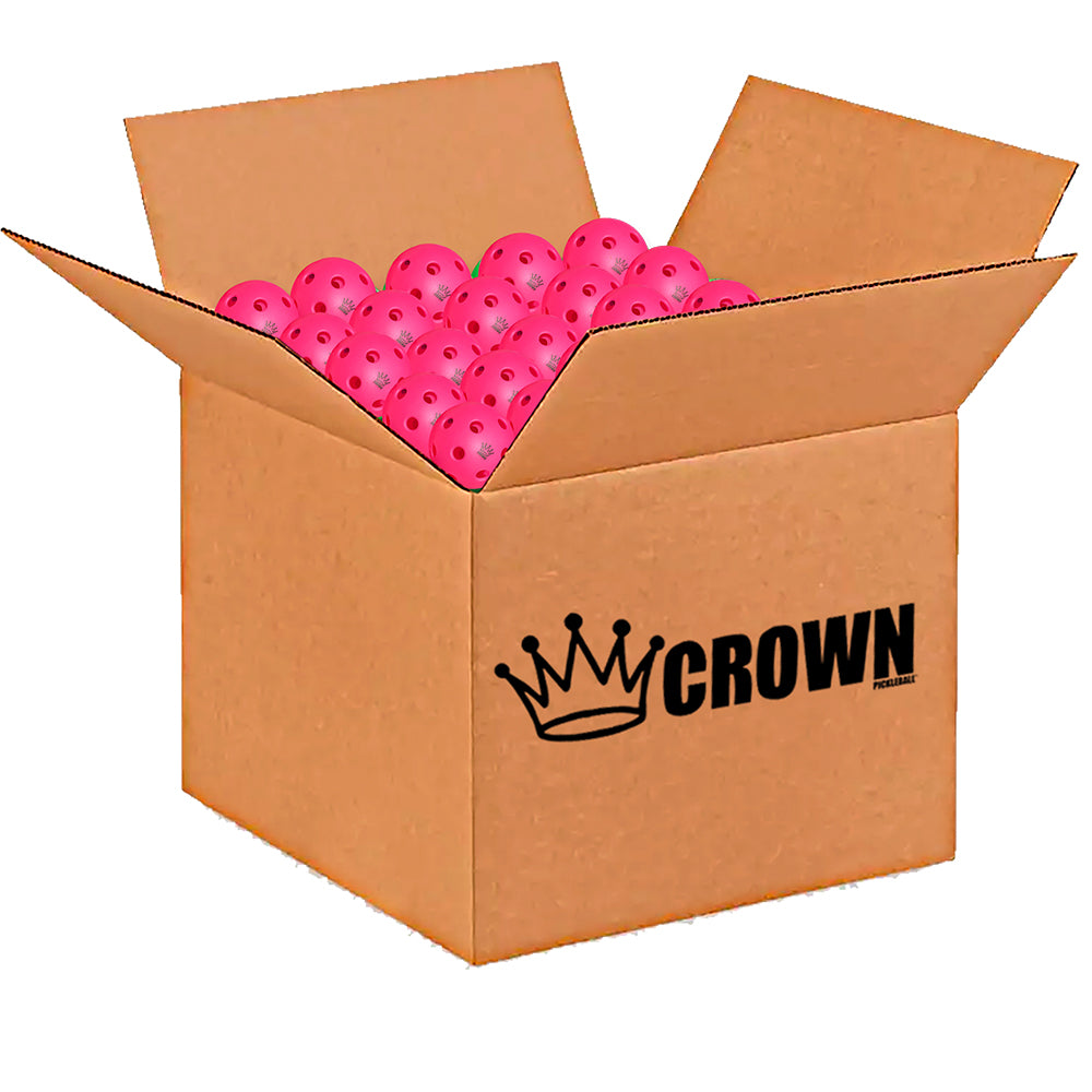 CROWN PICKLEBALL - High-Performance INDOOR Pickleballs (100-PACK DRAGONFRUIT)