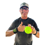 CROWN PICKLEBALL - Wrist Band (Black/Yellow)