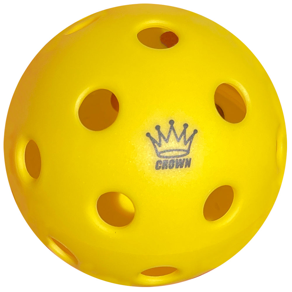 CROWN PICKLEBALL - High-Performance INDOOR Pickleballs (100-PACK LEMON)