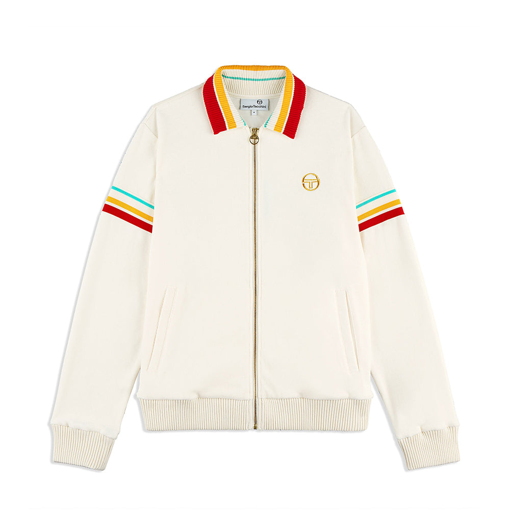 Sergio Tacchini Slice Track Jacket - Gardenia/ Gold