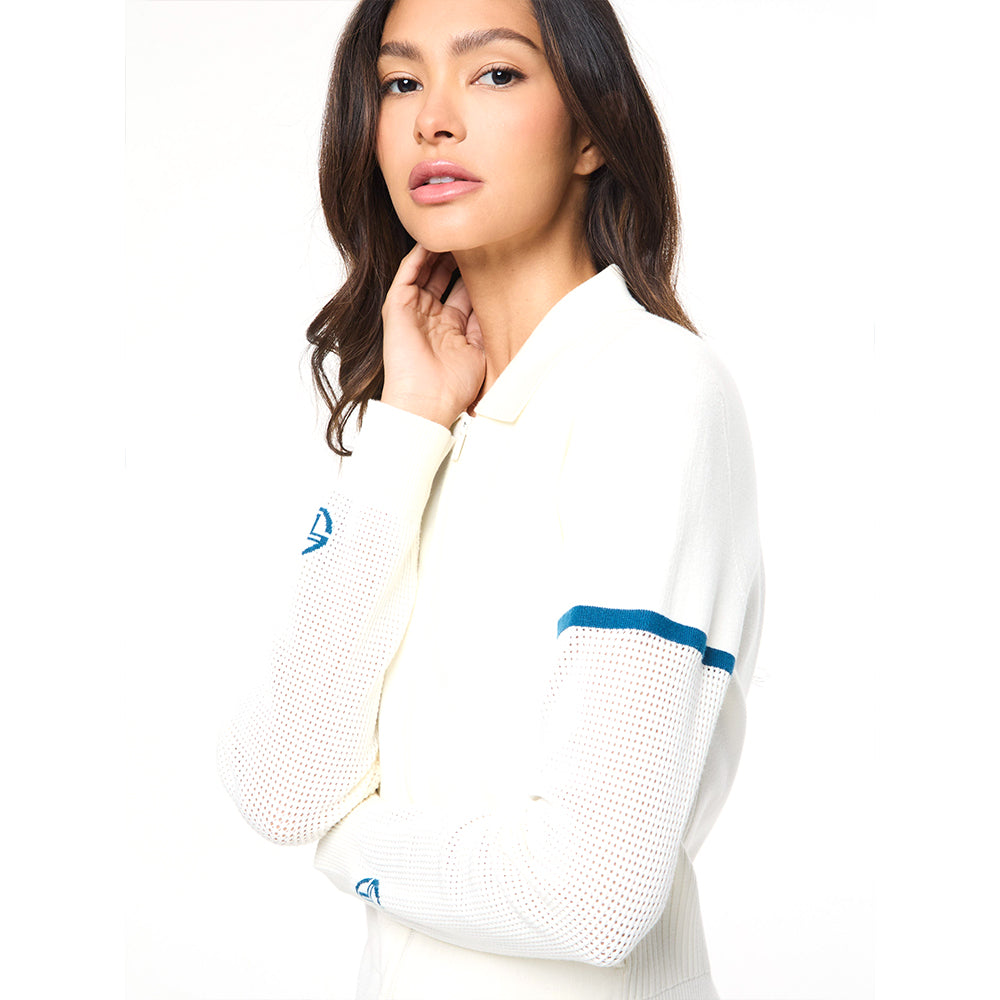 Sergio Tacchini Nota Knit Jacket - Gardenia