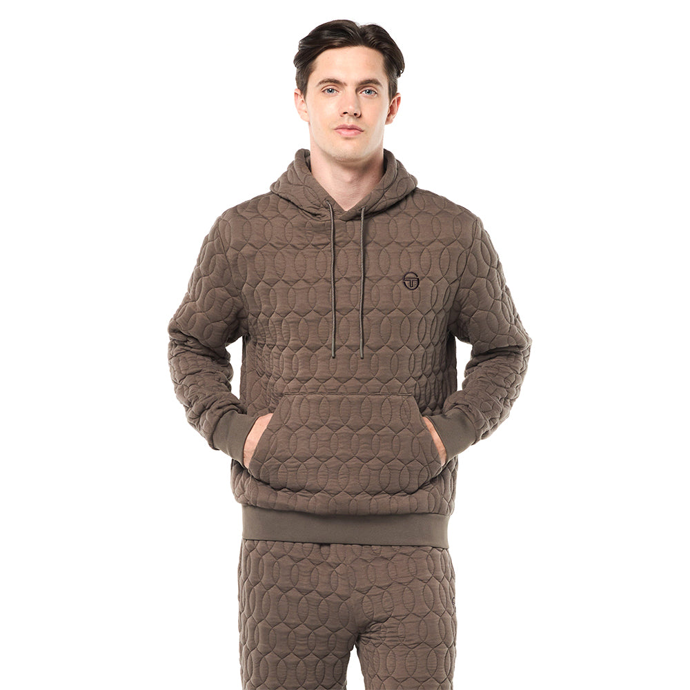 Sergio Tacchini Aversa Quilted Hoodie - Morel