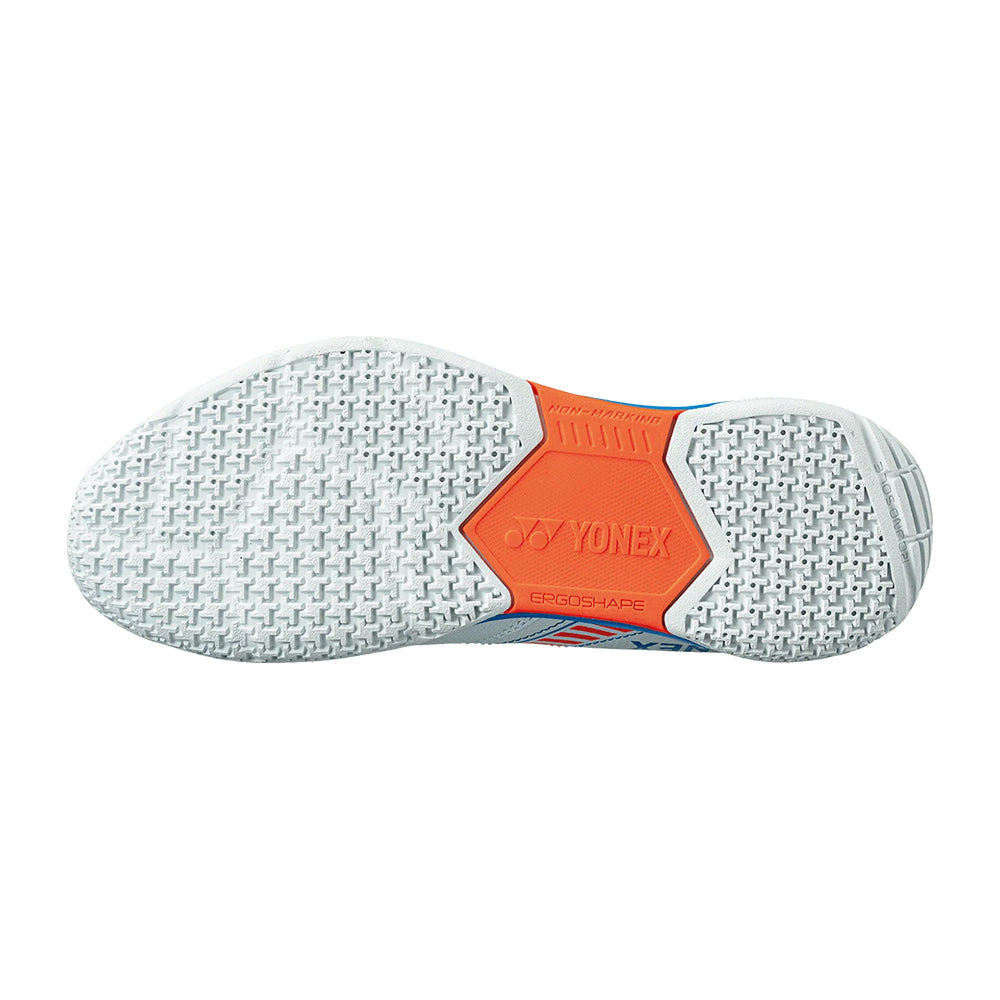 Yonex Badminton Shoe Power Cushion Strider Flow Lace Junior (White/Sky Blue)