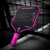 Potenza Pickleball P+ PowerSpin Carbon COREx3 Pickleball Paddle | Neon Pink