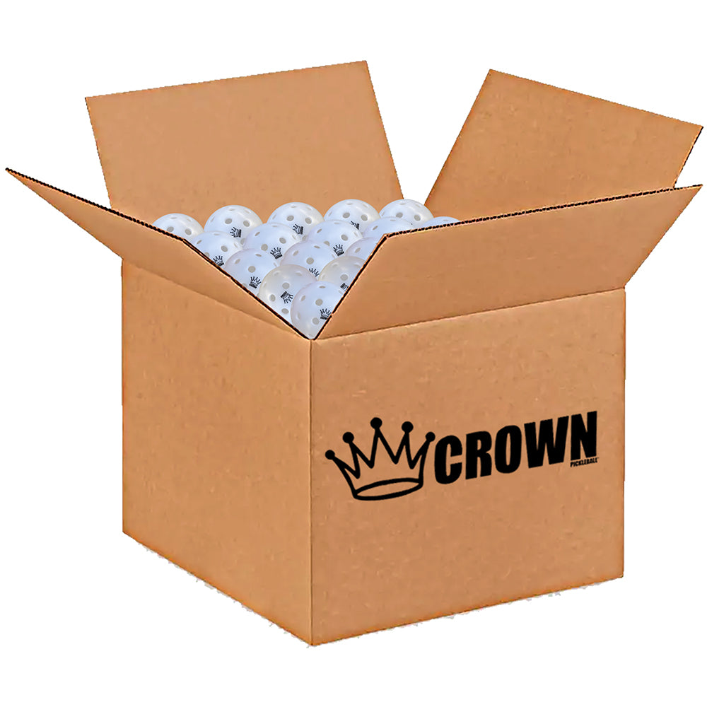 CROWN PICKLEBALL - High-Performance OUTDOOR Pickleballs (100-PACK COCONUT)