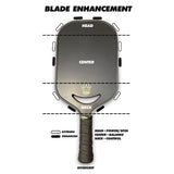 CROWN PICKLEBALL - Carbon Blade 14 V2 (BLACK)