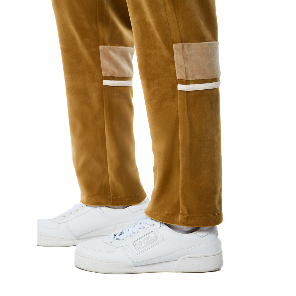 Sergio Tacchini Damarindo Velour Track Pant - Bronze Brown