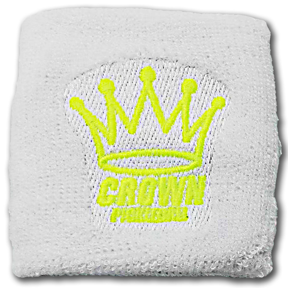 CROWN PICKLEBALL - Wrist Band (White/Yellow)