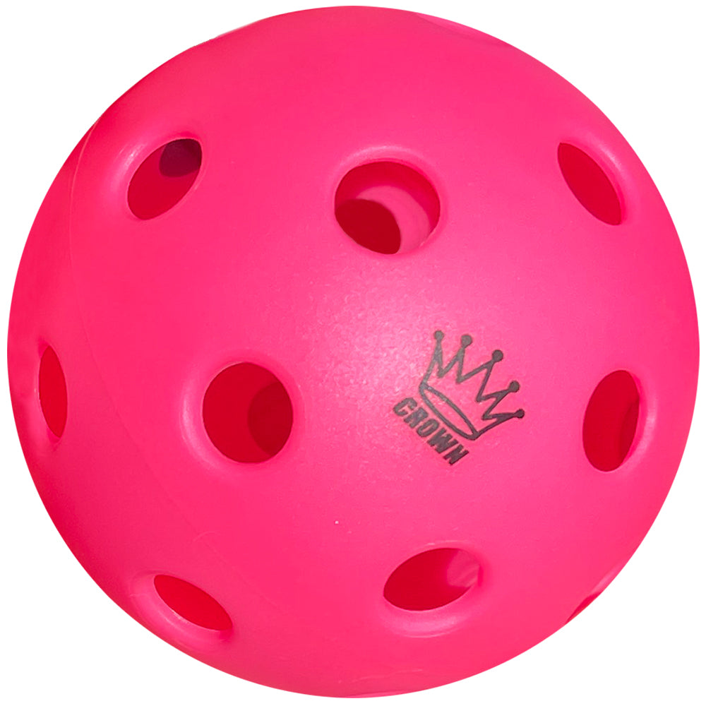 CROWN PICKLEBALL - High-Performance INDOOR Pickleballs (3-PACK DRAGONFRUIT)