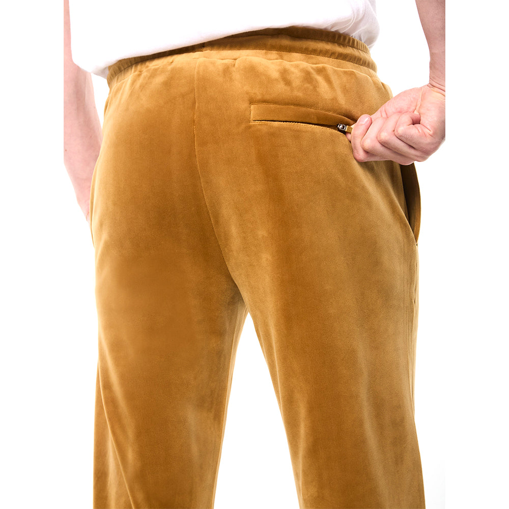 Sergio Tacchini Damarindo Velour Track Pant - Bronze Brown