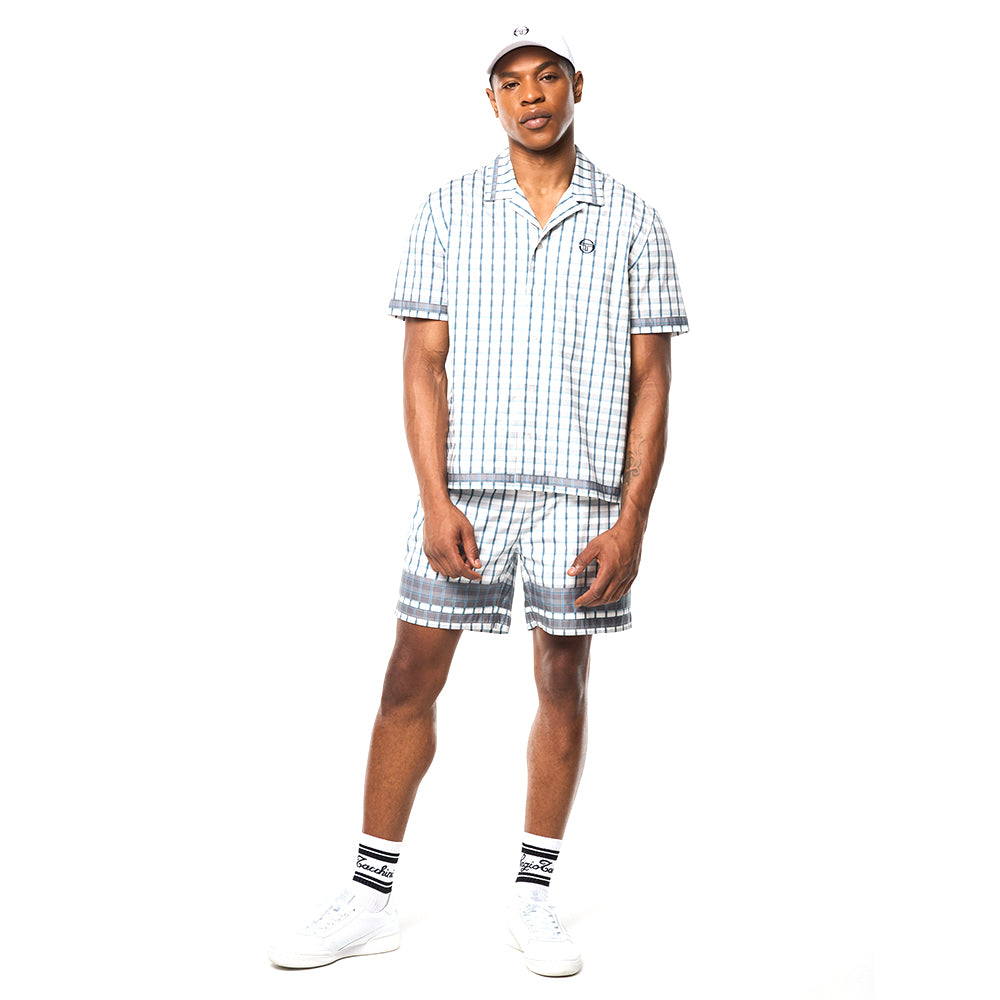 Sergio Tacchini Quadretto Cabana Shirt - Brilliant White