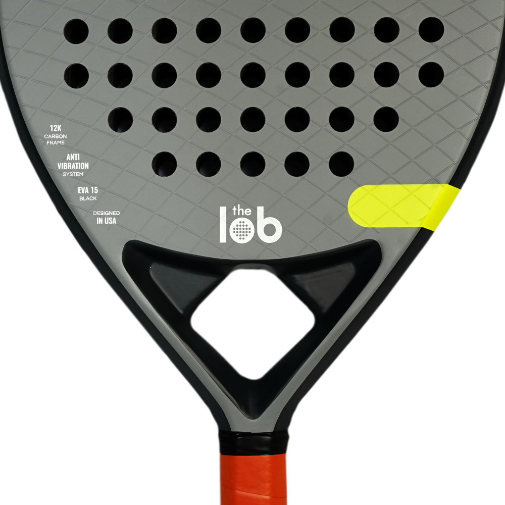 The Lob Padel Racket 12K Carbon Fiber | Gray