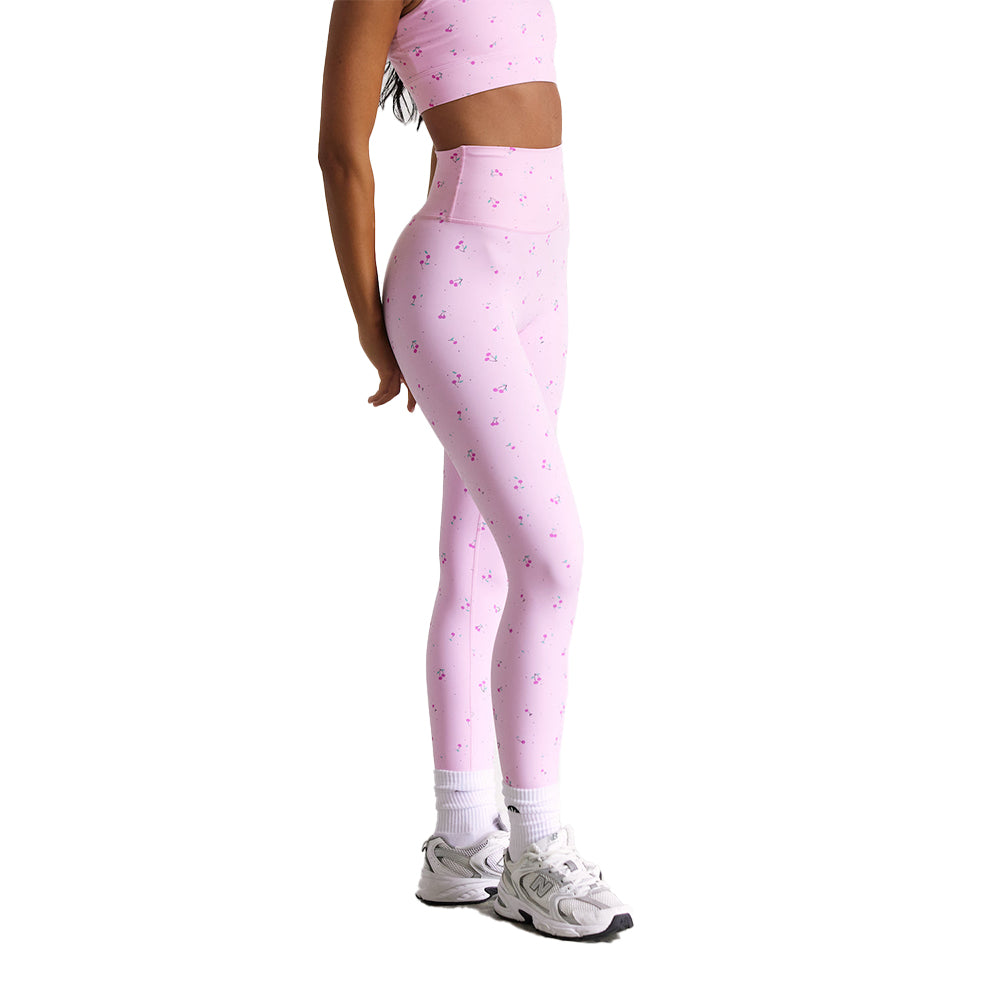 Astoria LUXE BLOSSOM Full Length Legging - Cherry