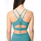 Sergio Tacchini Silvia Sports Bra - Duck Green