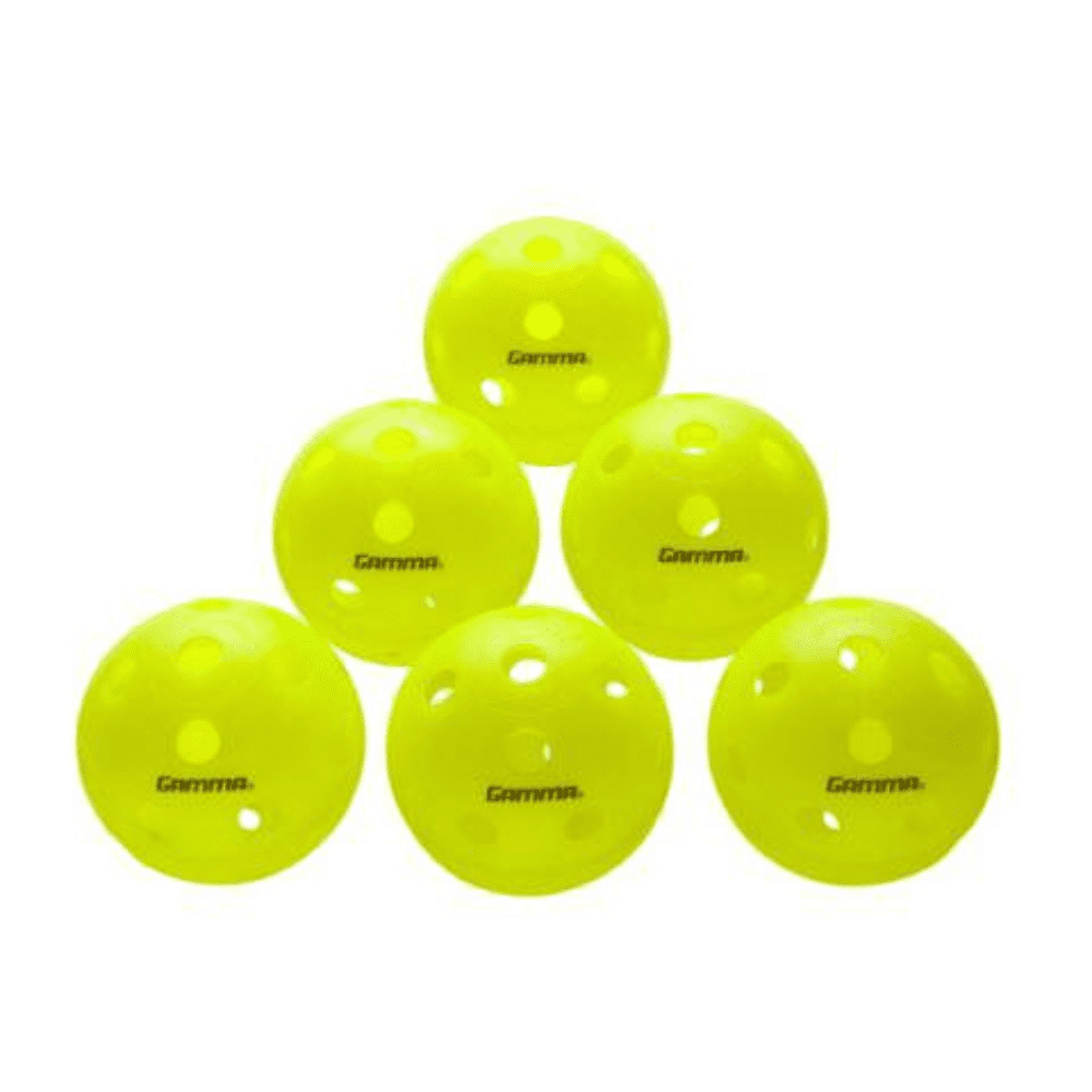 Gamma Sports Indoor Pickleballs Photon - 6 Pack