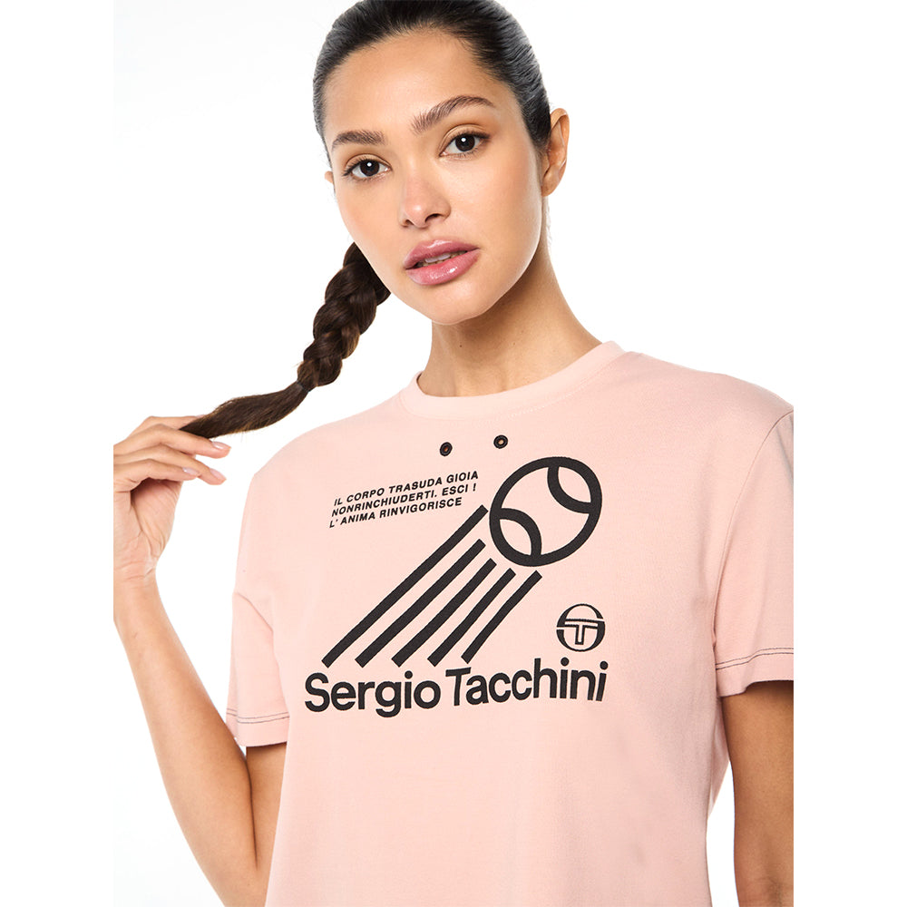Sergio Tacchini Nera Boxy Tee - Evening Sand