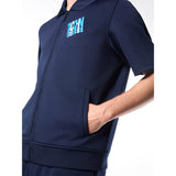 Sergio Tacchini Urso Short Sleeve Track Jacket - Maritime Blue