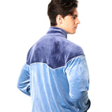 Sergio Tacchini Cielo Velour Track Jacket - Faded Denim