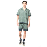 Sergio Tacchini Quadretto Cabana Shirt - Duck Green