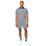 Sergio Tacchini Damarindo Check Polo - Maritime Blue