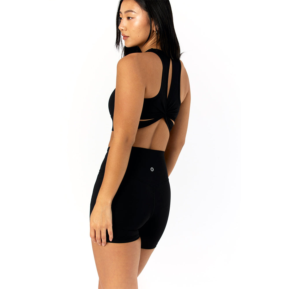 Astoria LIVE LUXE Square Neck Crop - Black