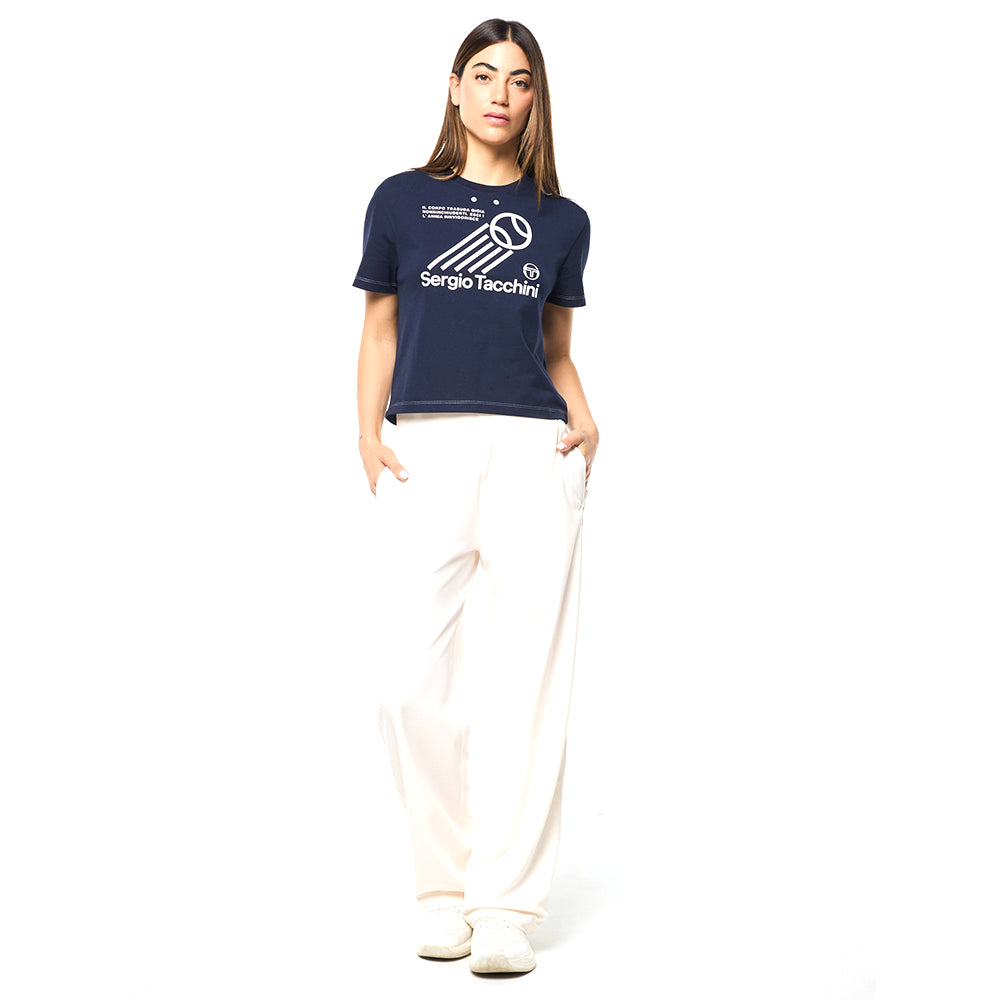 Sergio Tacchini Nera Boxy Tee - Maritime Blue