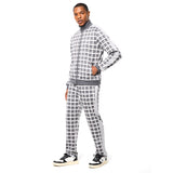 Sergio Tacchini Damarindo Check Track Jacket - Quiet Grey
