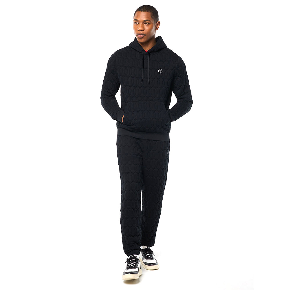 Sergio Tacchini Aversa Quilted Hoodie - Black Beauty
