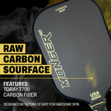 PickleballMonger Pickleball Carbon Power Pro Gen 2 Pickleball Paddle | Gold