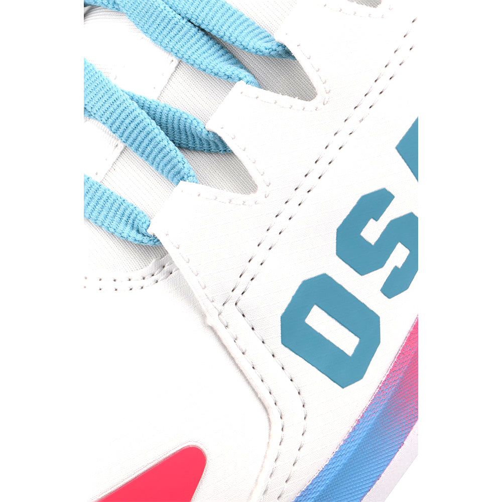 Osaka Kids Footwear Furo Play | White-Retro Blue-Raspberry