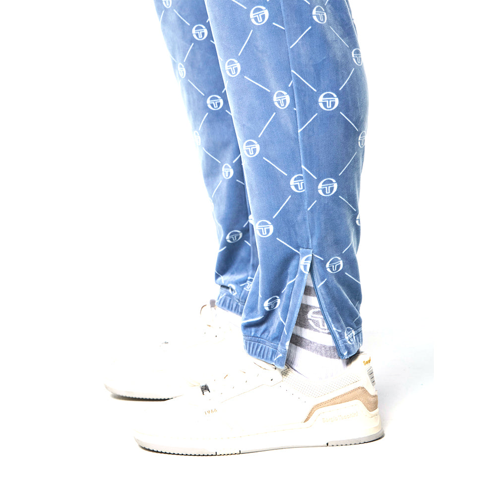 Sergio Tacchini Cosimo Velour Track Pant - Faded Denim