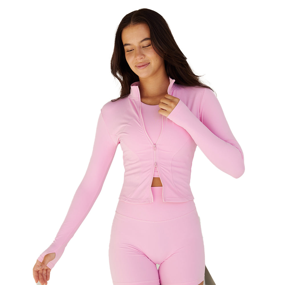 Astoria LUXE BALANCE Zip Up Jacket - Candy Pink