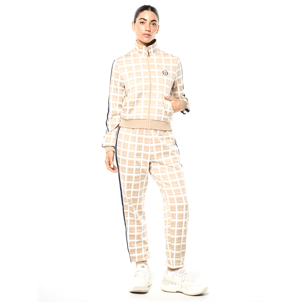 Sergio Tacchini Women's Damarindo Check Track Jacket - Humus