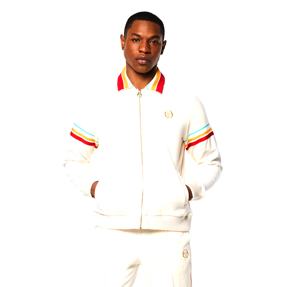 Sergio Tacchini Slice Track Jacket - Gardenia/ Gold