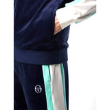 Sergio Tacchini Lazaro Velour Track Jacket - Maritime Blue