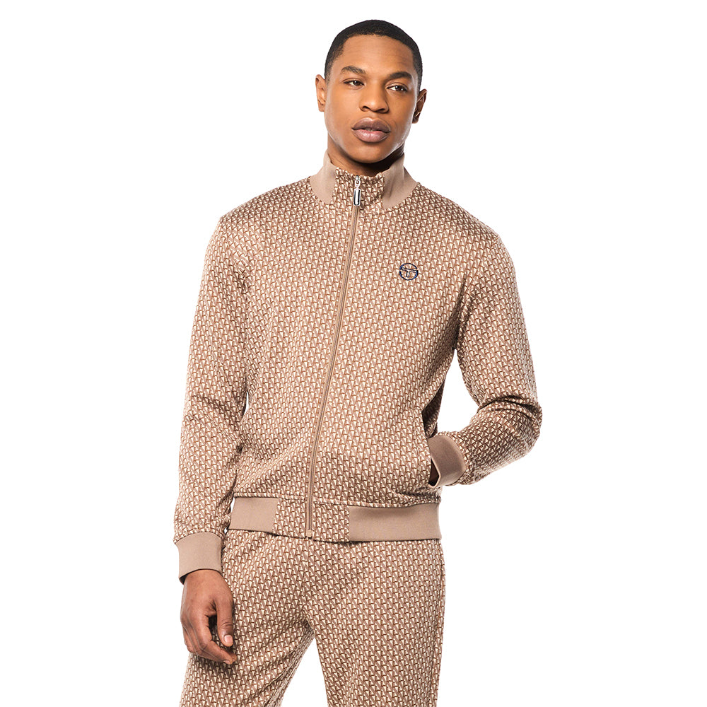Sergio Tacchini Paolo Knit Track Jacket - Taupe Grey