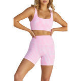 Astoria LUXE BALANCE Short - Pink Gingham