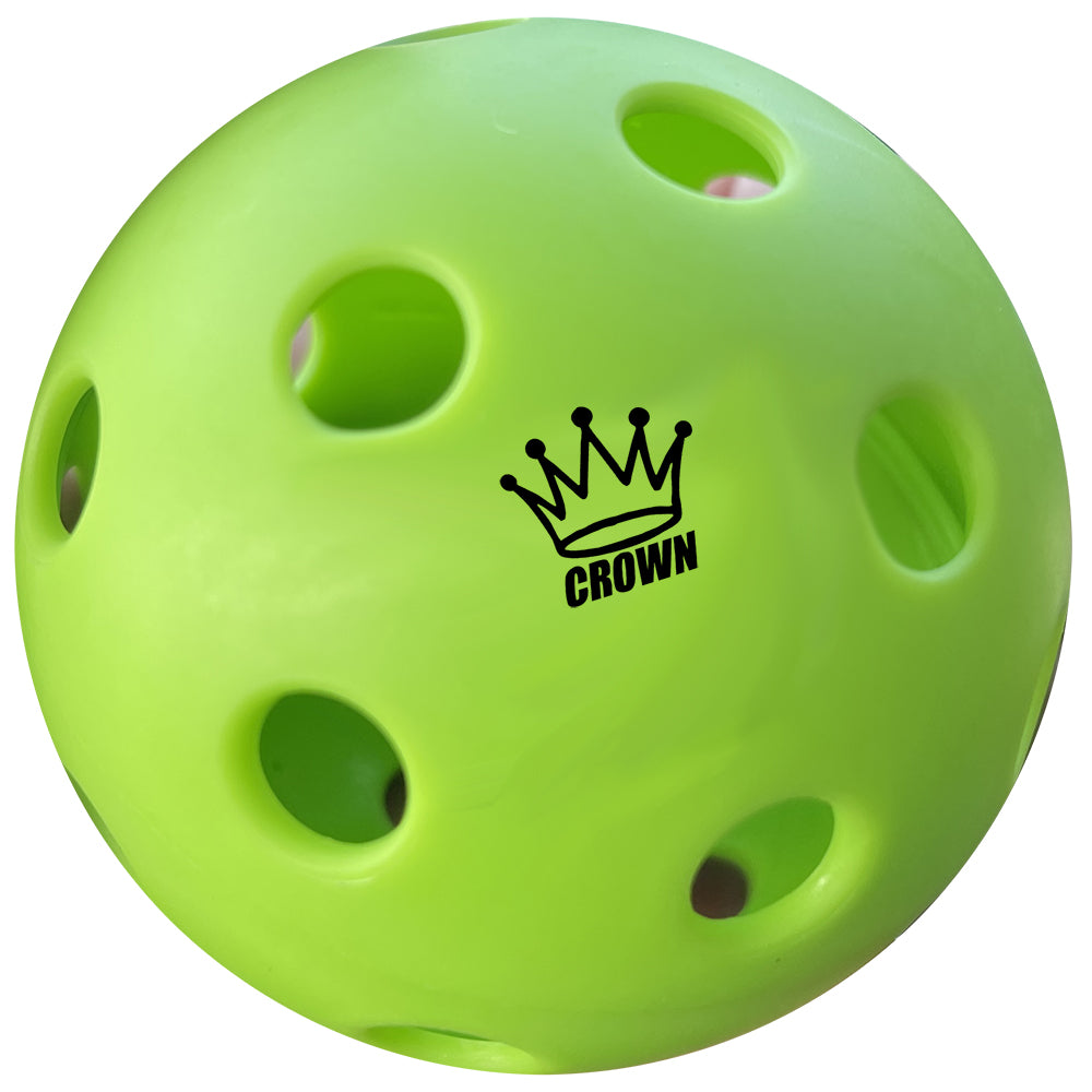 CROWN PICKLEBALL - High-Performance INDOOR Pickleballs (3-PACK APPLE)
