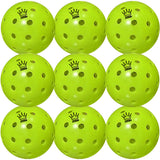 CROWN PICKLEBALL - High-Performance OUTDOOR Pickleballs (3-PACK LIME)