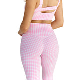 Astoria LUXE BALANCE Full Length Legging - Pink Gingham