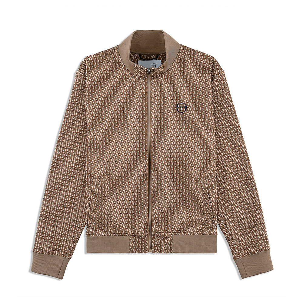Sergio Tacchini Paolo Knit Track Jacket - Taupe Grey