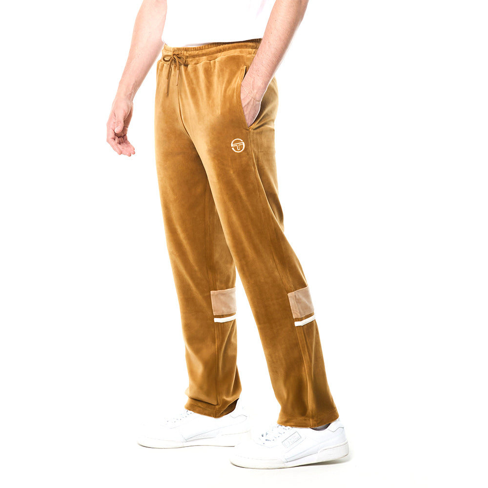 Sergio Tacchini Damarindo Velour Track Pant - Bronze Brown