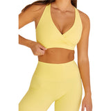 Astoria LUXE BALANCE Plunge Sports Bra - Marigold
