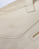Cork Padel Leather Thermobag White